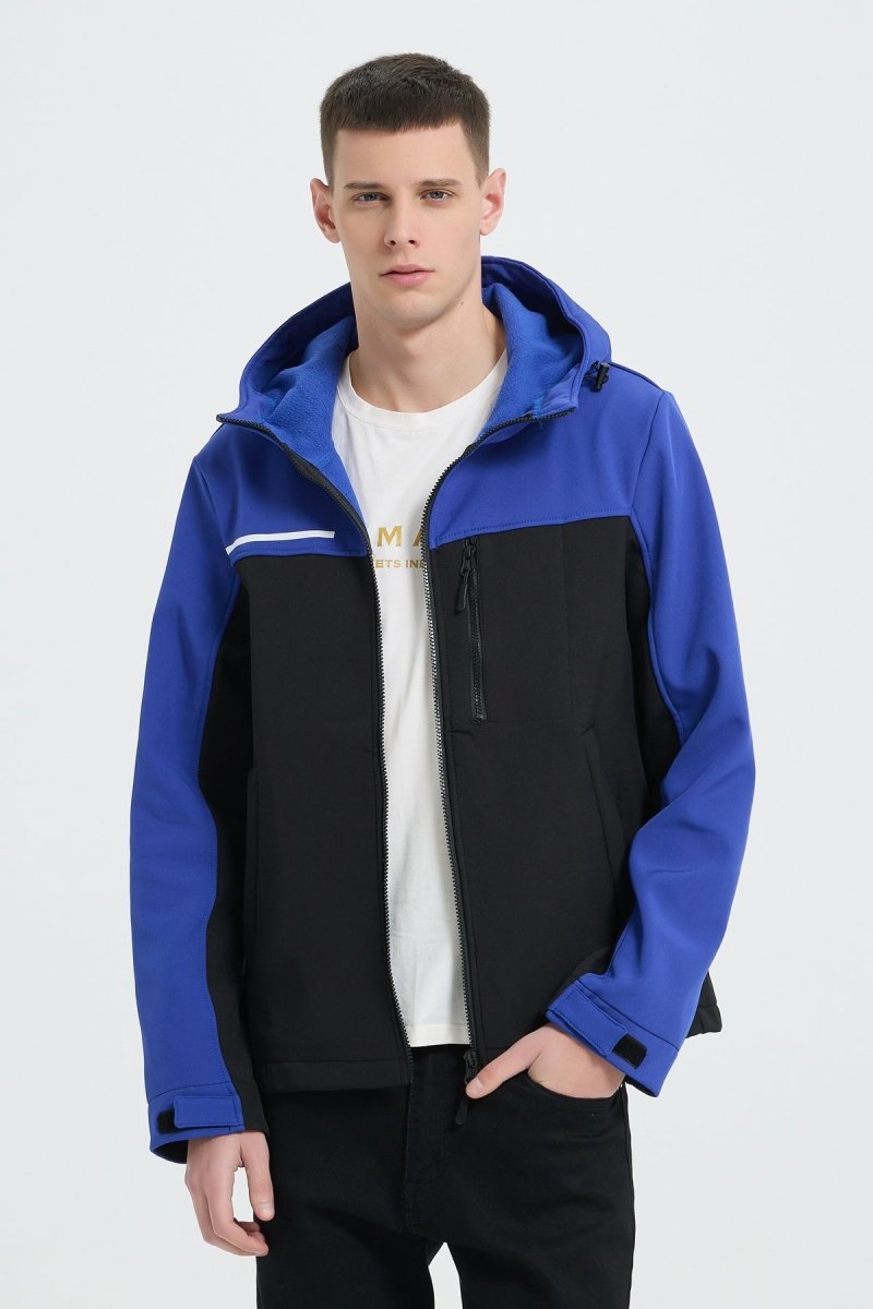 Blouson bicolore à capuche REGIS