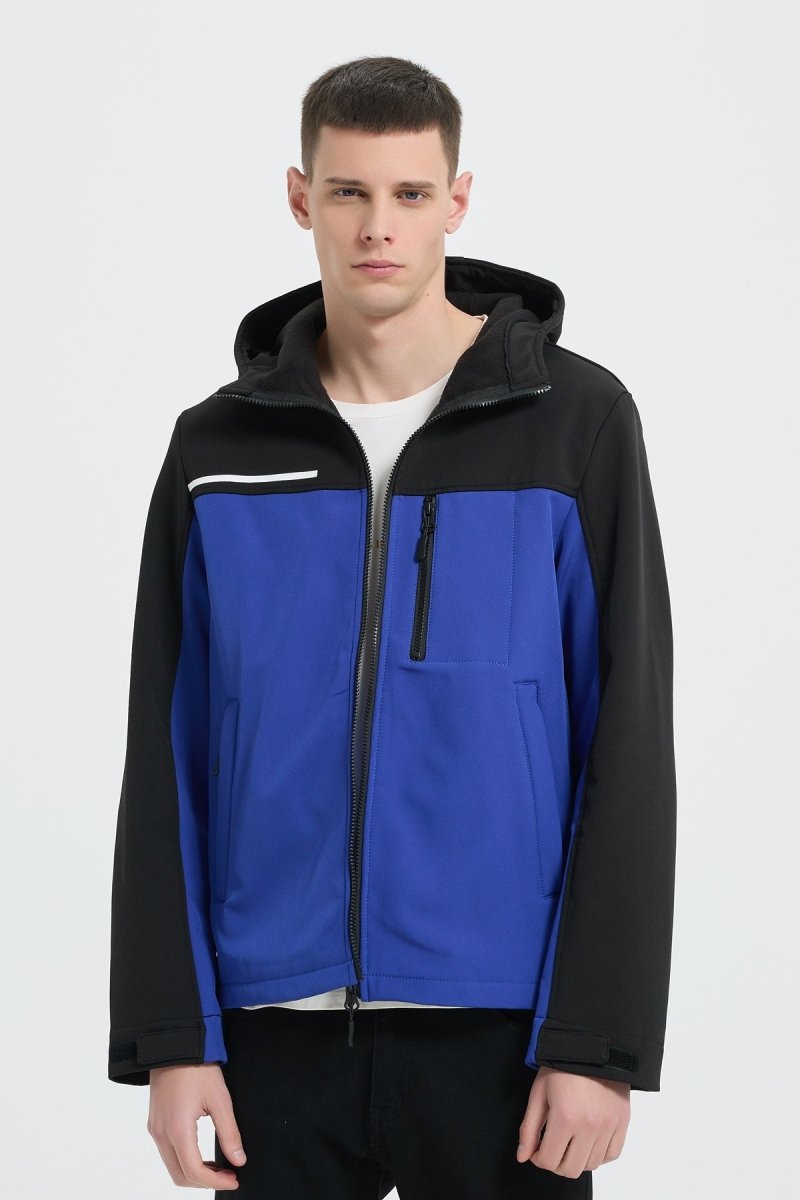 Blouson bicolore à capuche REGIS