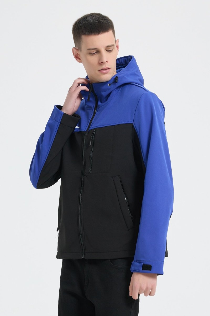 Blouson bicolore à capuche REGIS