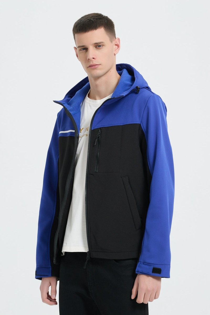 Blouson bicolore à capuche REGIS