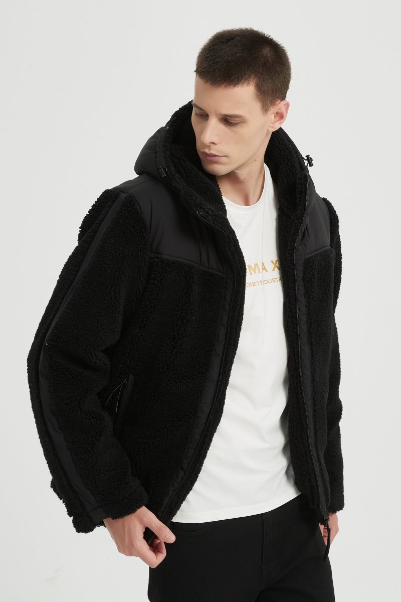 Blouson Homme à Capuche avec Empiècements Contrastés GRÉGOIRE