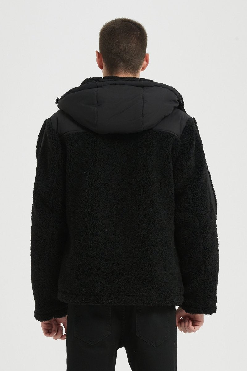 Blouson Homme à Capuche avec Empiècements Contrastés GRÉGOIRE