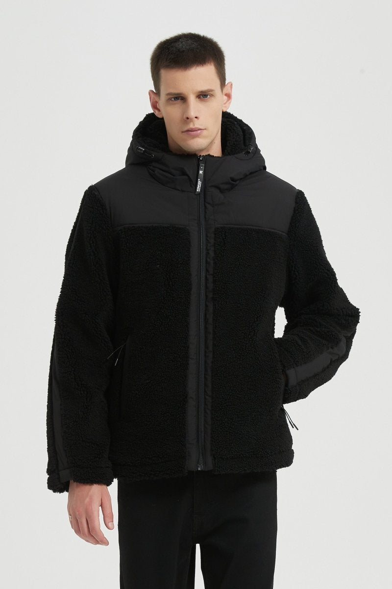Blouson Homme à Capuche avec Empiècements Contrastés GRÉGOIRE