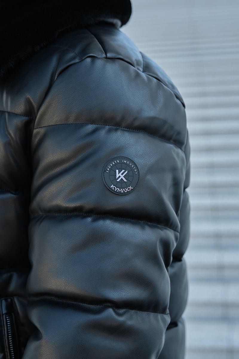 Blouson Homme Effet Cuir Matelassé XAVIER