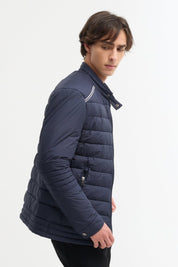 Blouson Matelassé Homme Noir avec Col Montant BENJAMIN