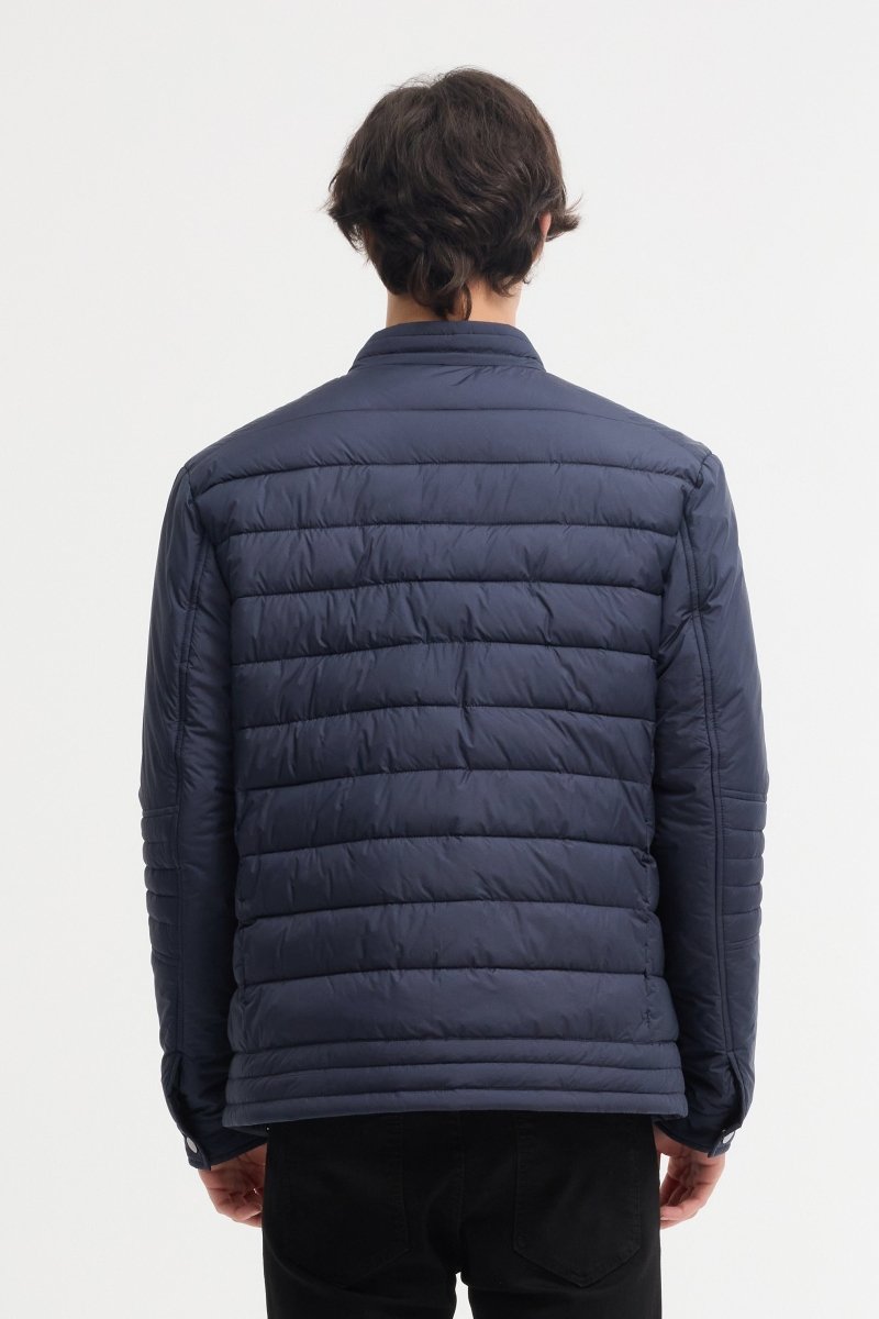 Blouson Matelassé Homme Noir avec Col Montant BENJAMIN