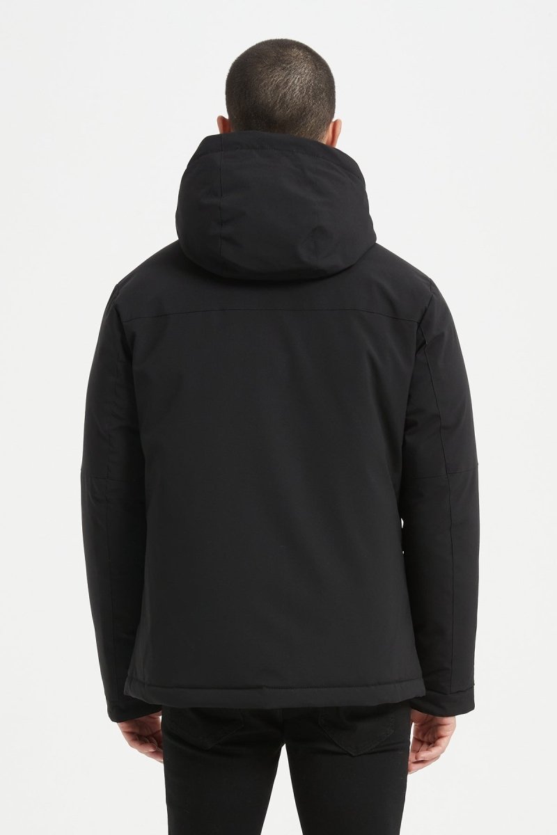 Doudoune Bicolore NOIR avec Capuche – Style Urbain & Confort Thermique CONSTANT