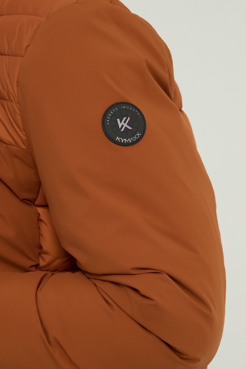 Doudoune brique à capuche SYLVAIN