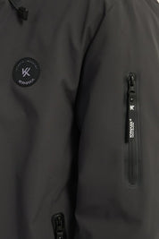 Doudoune courte avec capuche ajustable gris ÉMILE