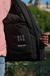 Doudoune courte avec capuche ajustable noir ÉMILE