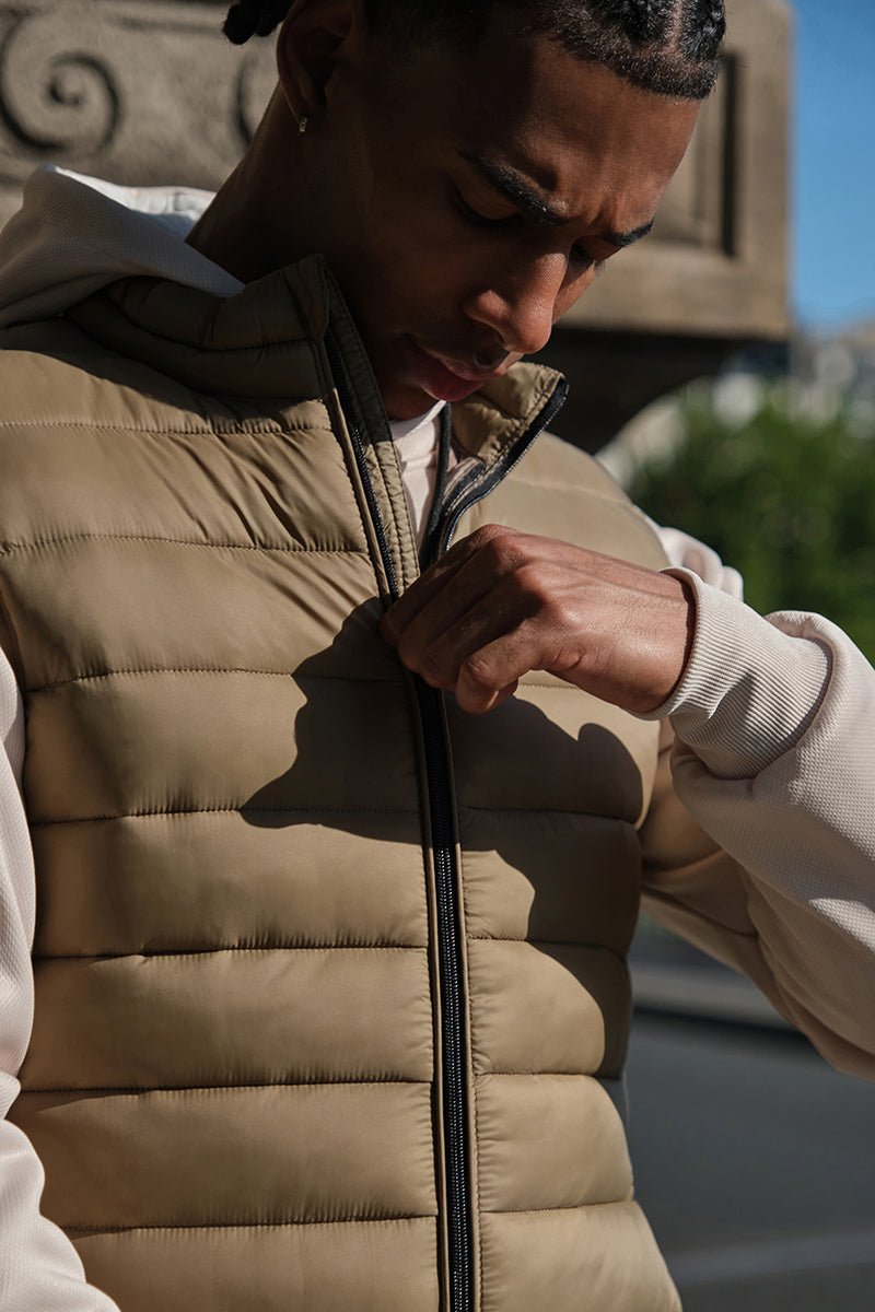 Doudoune gilet beige KAYSER