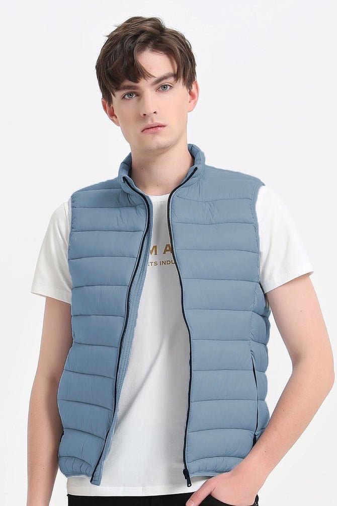 Doudoune gilet bleu charron KAYSER