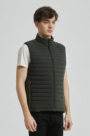 Doudoune gilet piqûres en bandes fines QUENTIN