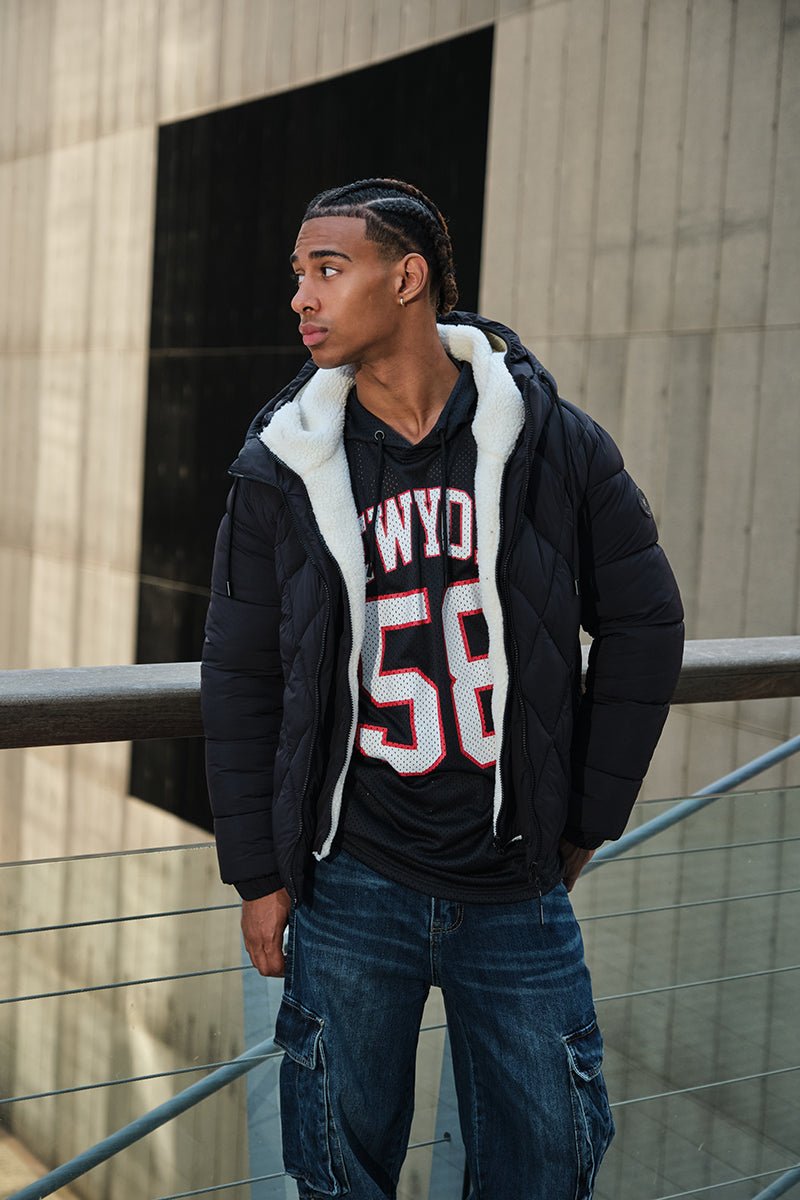 Doudoune Homme à Capuche Matelassée ETHAN