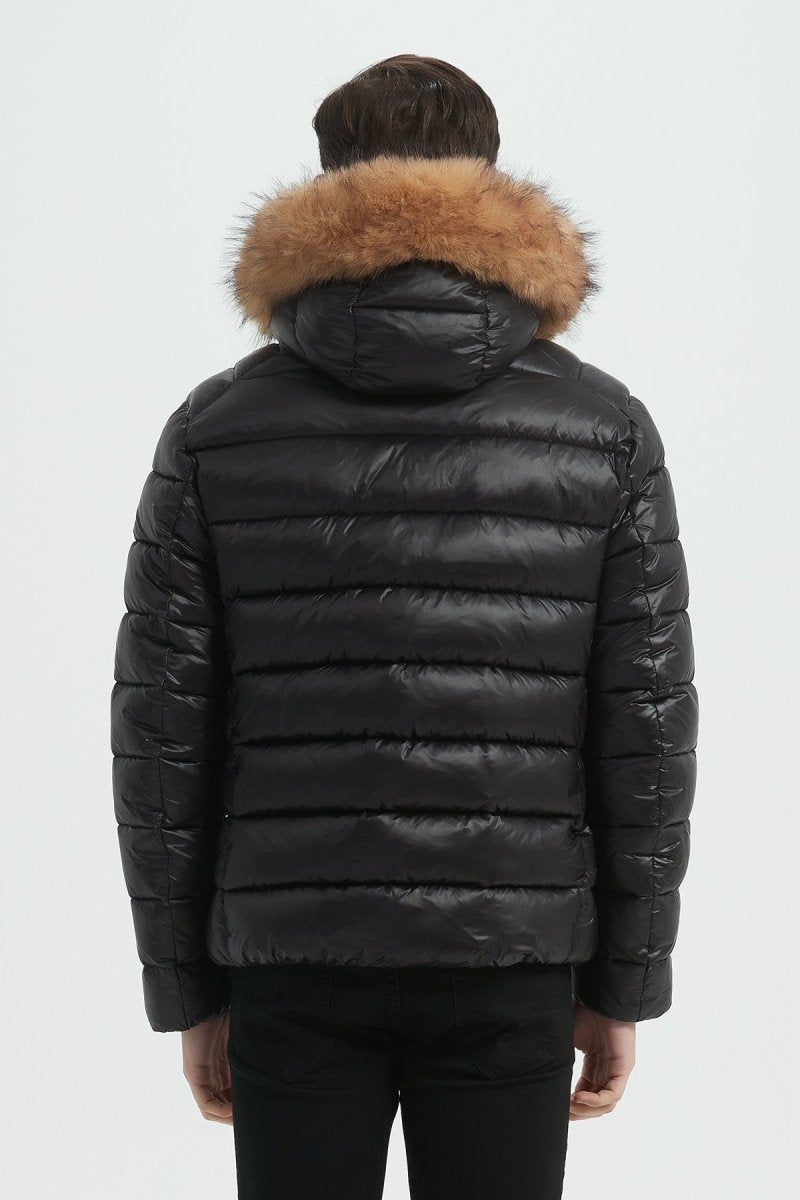 Doudoune Homme avec Capuche et Fausse Fourrure Amovible MICHAEL