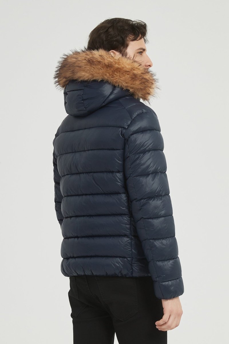 Doudoune Homme avec Capuche et Fausse Fourrure Amovible MICHAEL