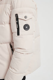 Doudoune Homme avec Capuche Modèle Chaud et Matelassé pour l’Hiver BEIGE JOËL