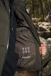 Doudoune Homme avec Capuche Modèle Chaud et Matelassé pour l’Hiver KAKI JOËL