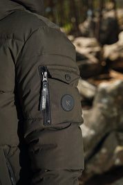 Doudoune Homme avec Capuche Modèle Chaud et Matelassé pour l’Hiver KAKI JOËL