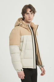 Doudoune Homme Bicolore à Capuche CLAUDE