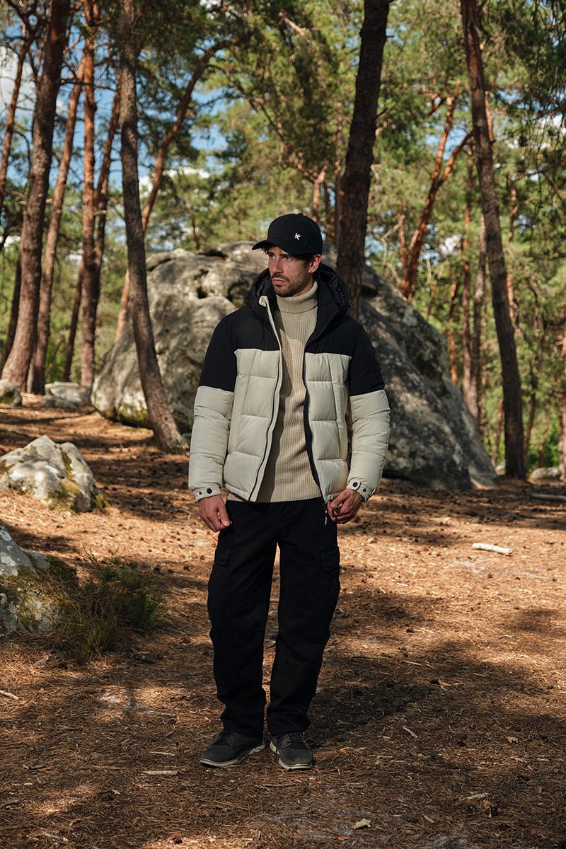 Doudoune Homme Bicolore à Capuche CLAUDE