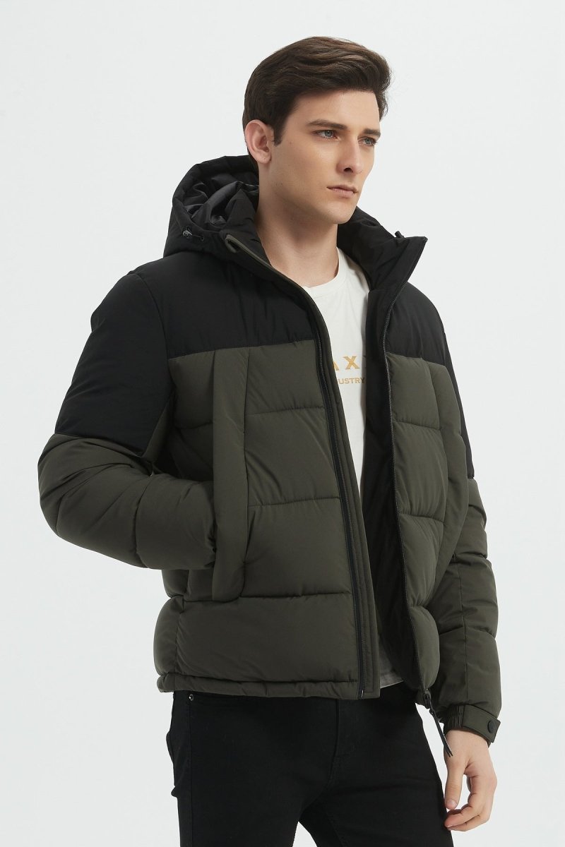 Doudoune Homme Bicolore à Capuche CLAUDE