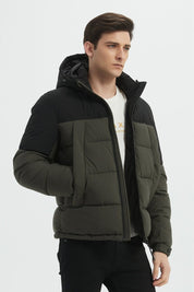 Doudoune Homme Bicolore à Capuche CLAUDE