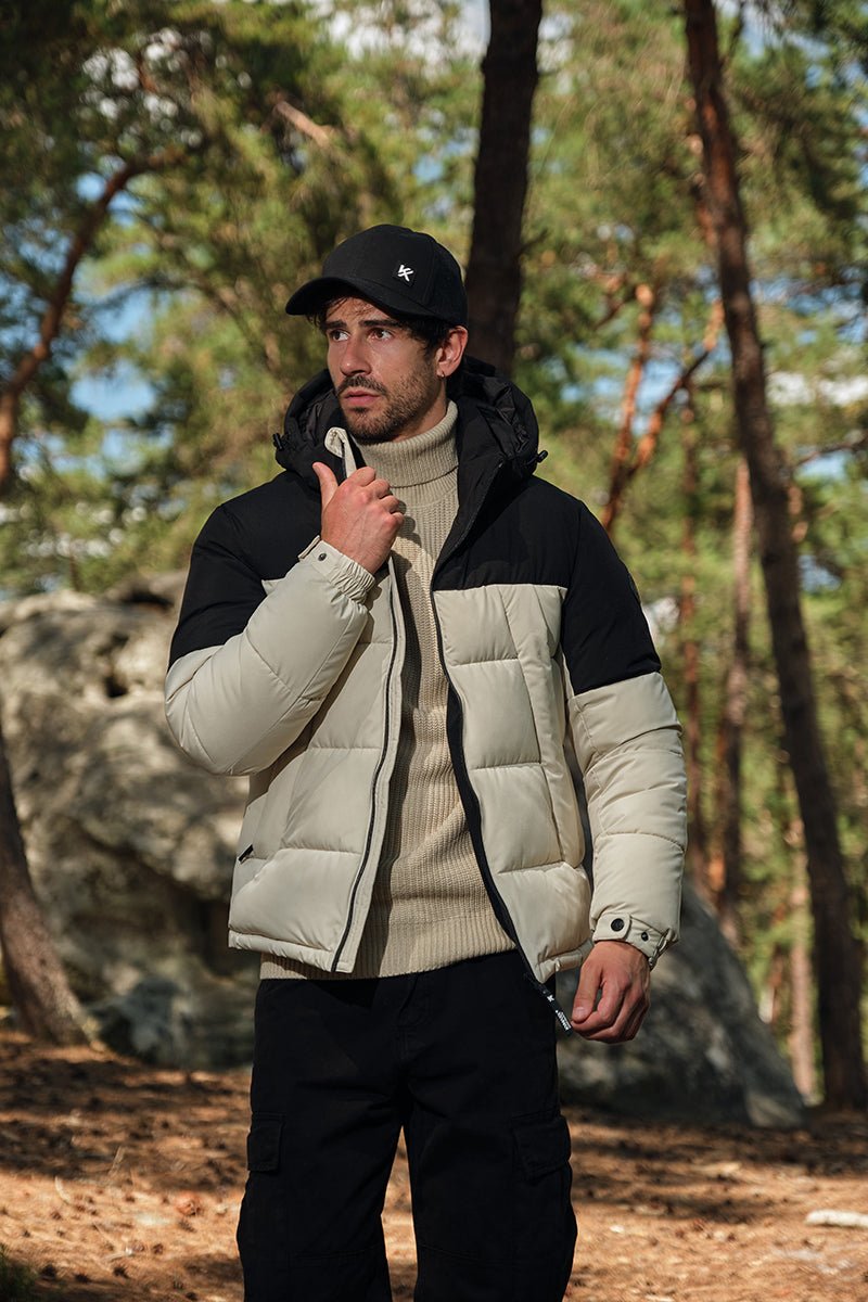 Doudoune Homme Bicolore à Capuche CLAUDE