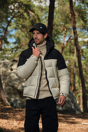 Doudoune Homme Bicolore à Capuche CLAUDE