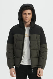 Doudoune Homme Bicolore à Capuche CLAUDE