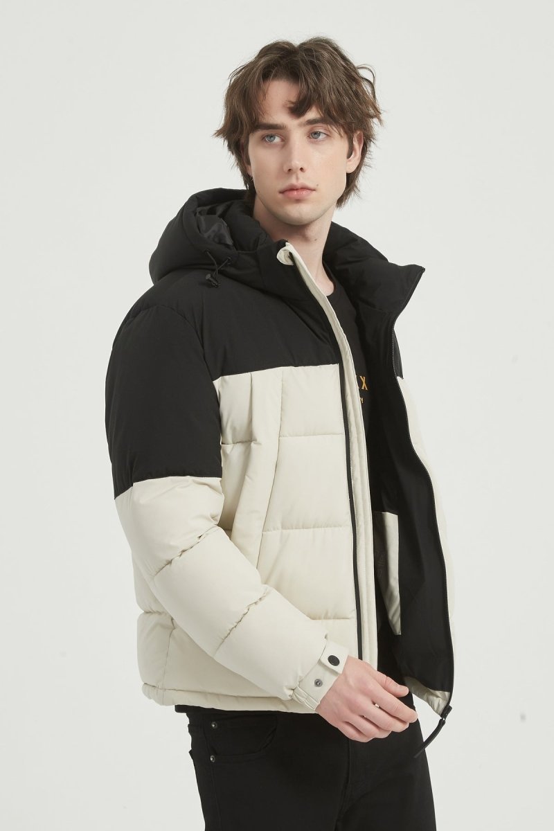 Doudoune Homme Bicolore à Capuche CLAUDE
