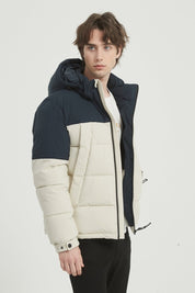 Doudoune Homme Bicolore à Capuche CLAUDE