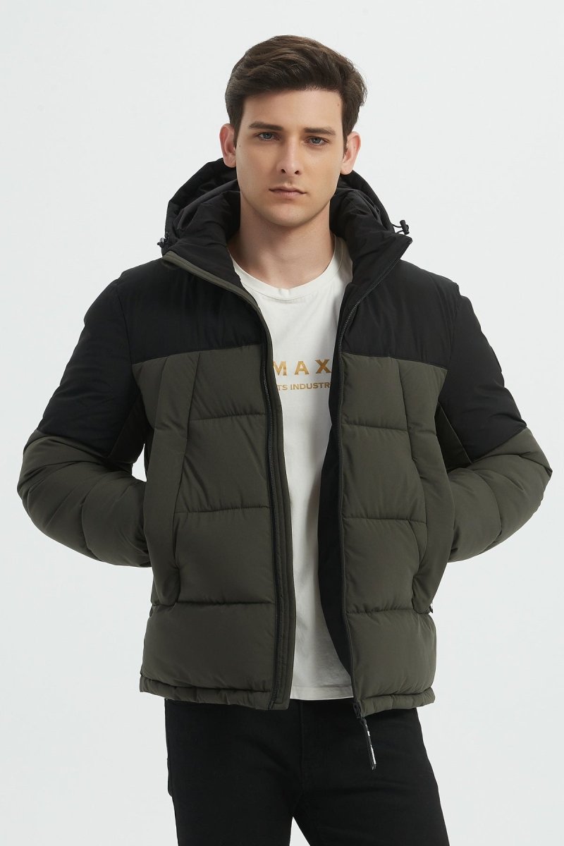 Doudoune Homme Bicolore à Capuche CLAUDE