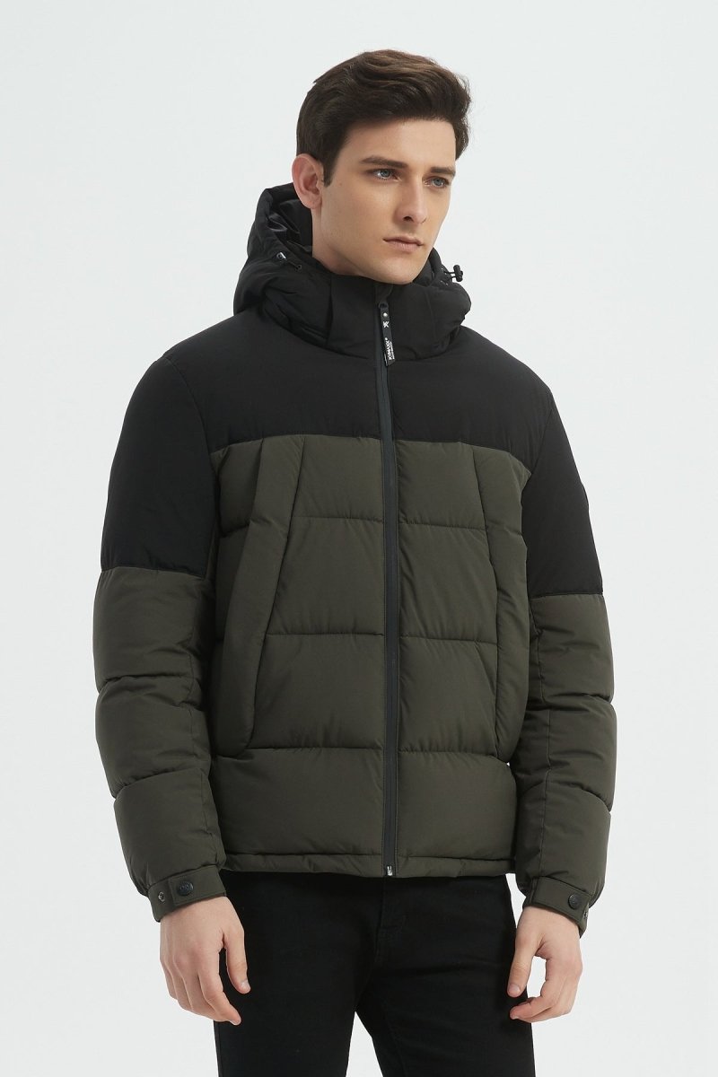 Doudoune Homme Bicolore à Capuche CLAUDE