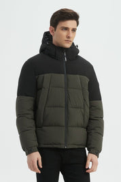 Doudoune Homme Bicolore à Capuche CLAUDE