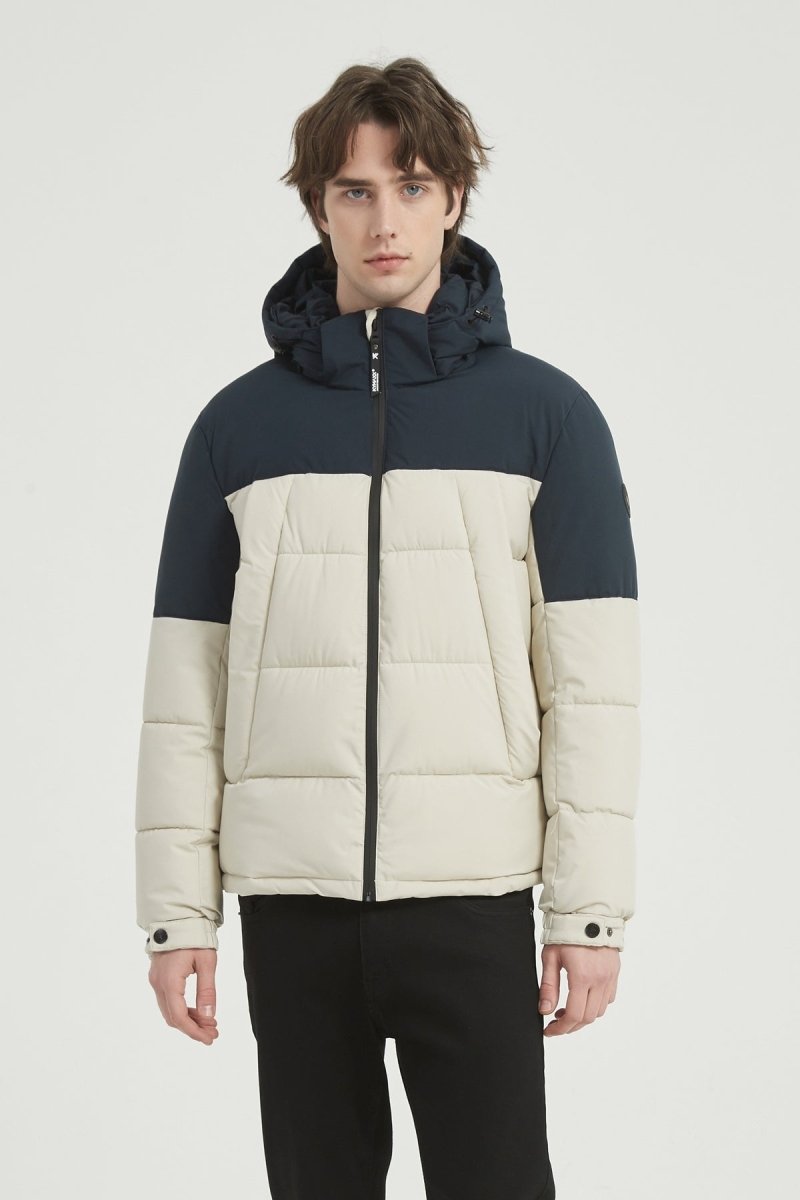 Doudoune Homme Bicolore à Capuche CLAUDE