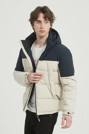 Doudoune Homme Bicolore à Capuche CLAUDE