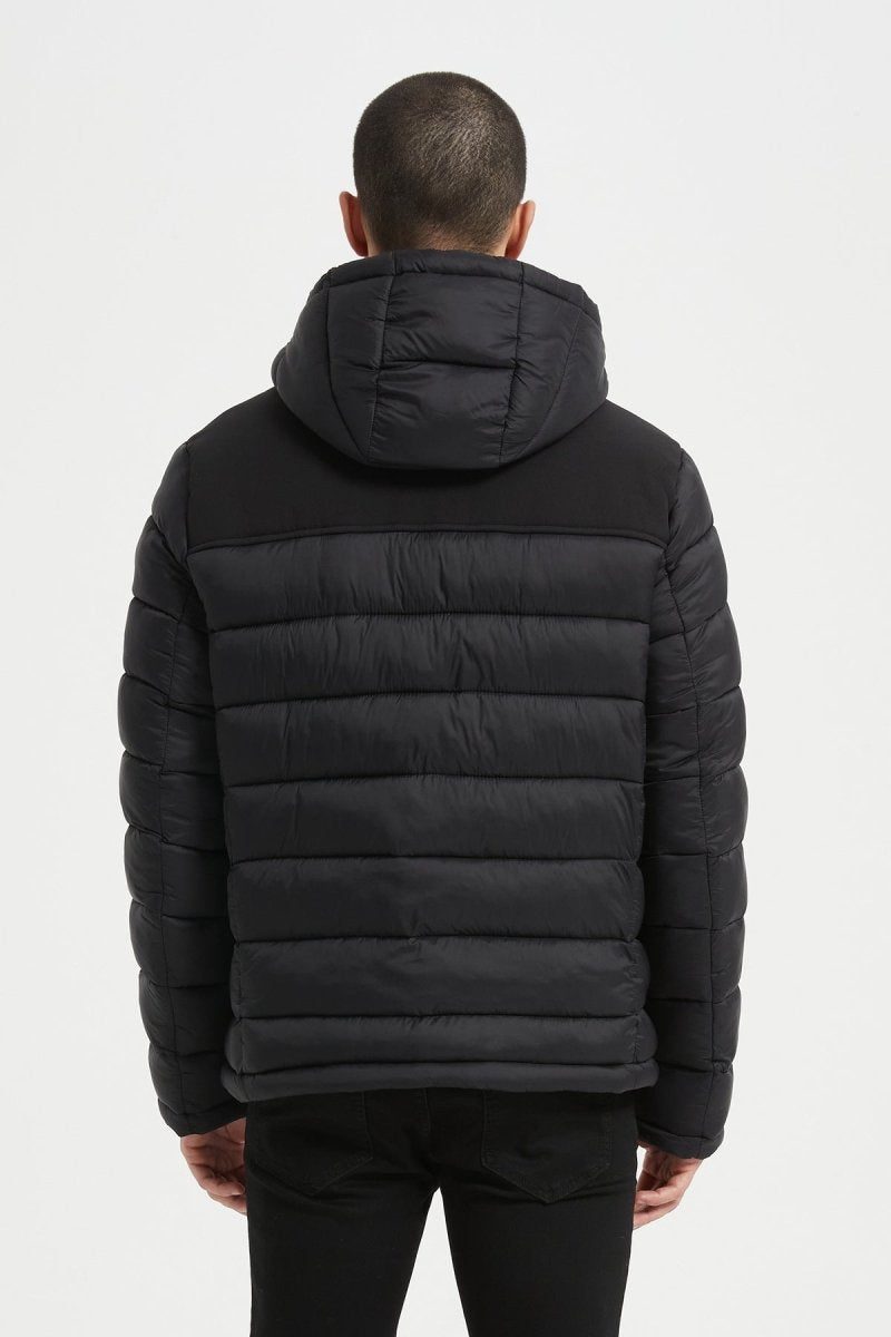 Doudoune Homme Bimatière avec Capuche – NOIR – BRUNO