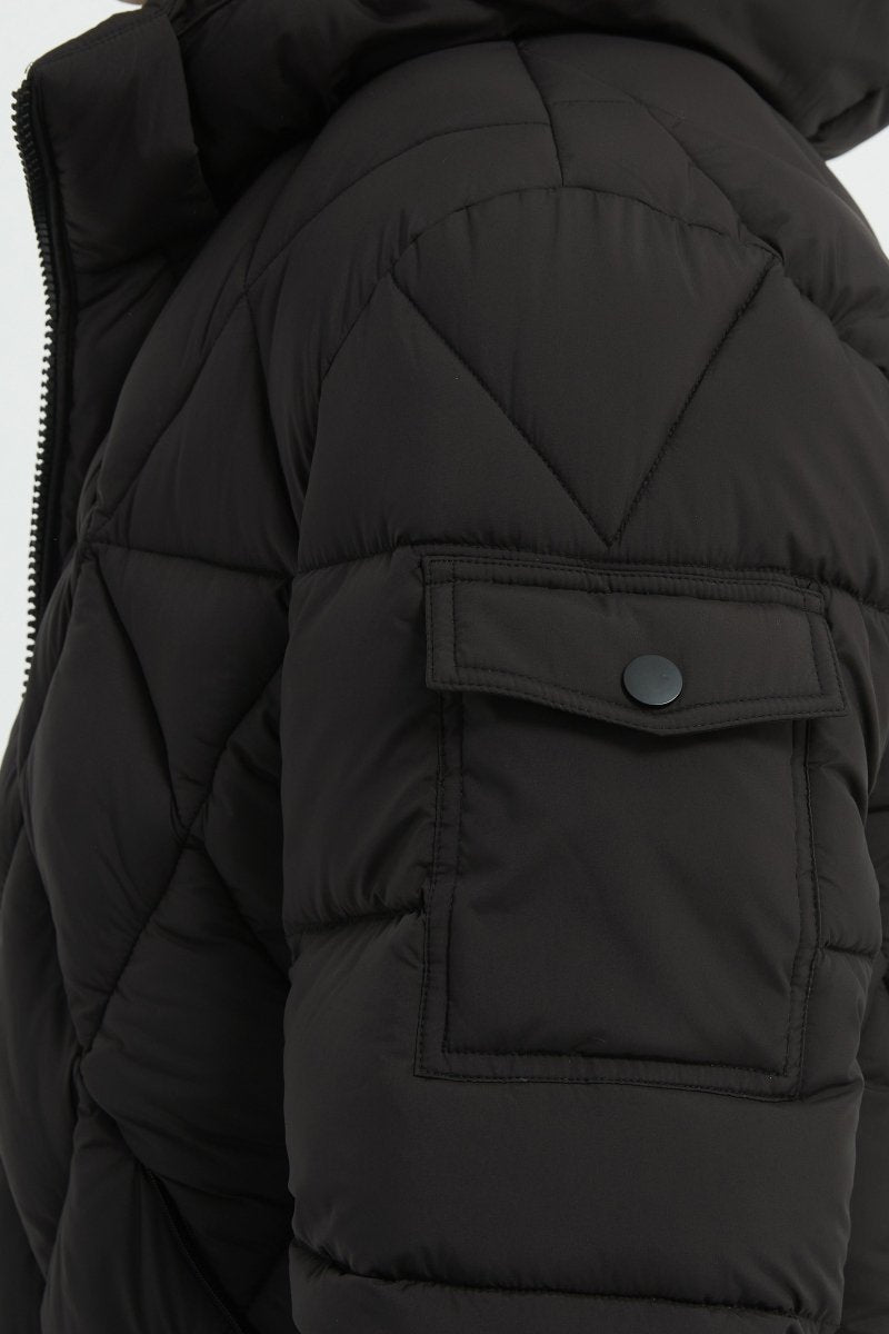 Doudoune Homme Matelassée avec Capuche Amovible ALBERT