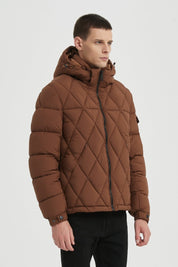 Doudoune Homme Matelassée avec Capuche Amovible ALBERT