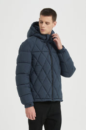 Doudoune Homme Matelassée avec Capuche Amovible ALBERT