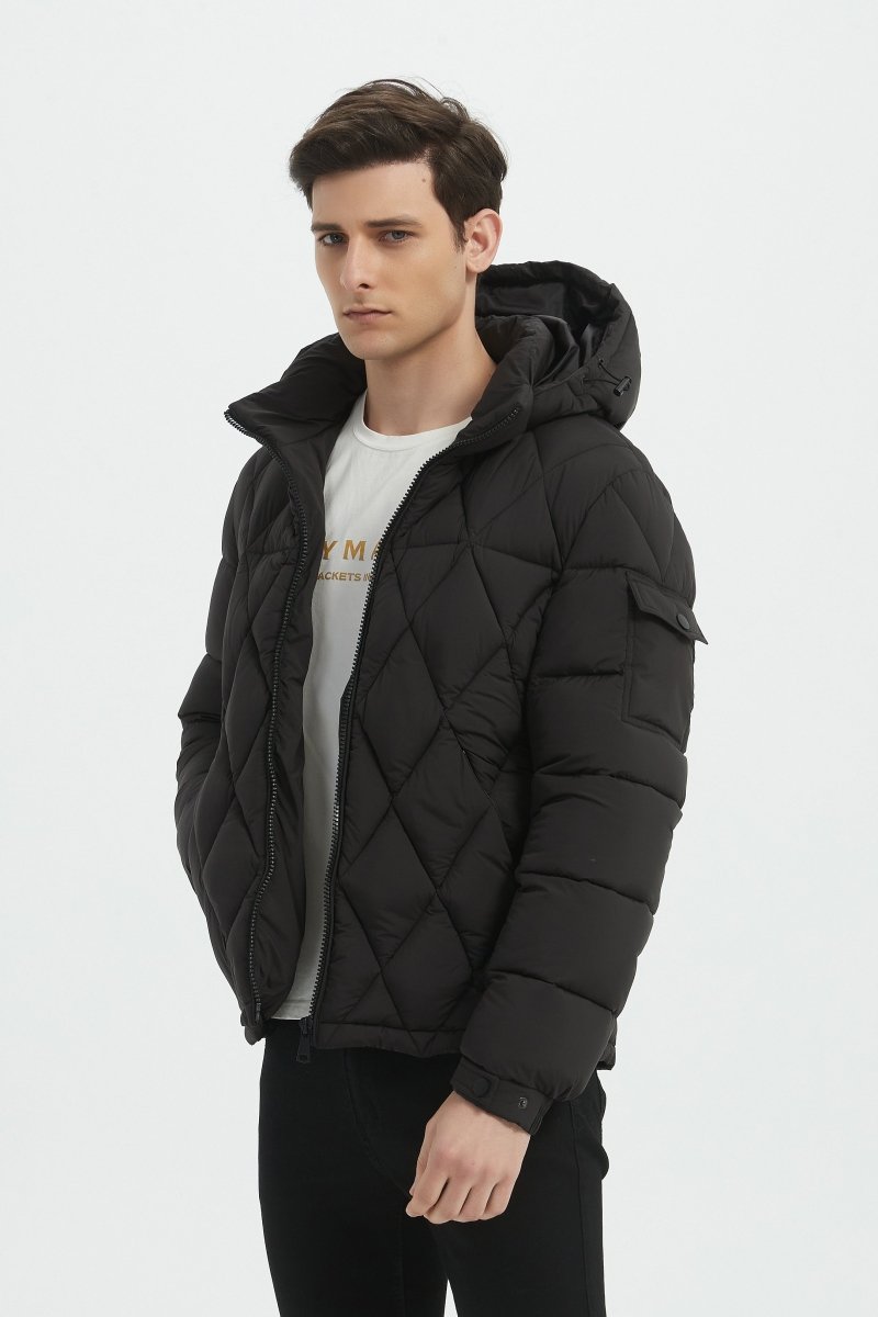 Doudoune Homme Matelassée avec Capuche Amovible ALBERT