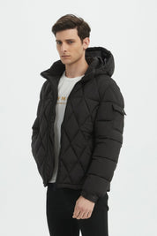 Doudoune Homme Matelassée avec Capuche Amovible ALBERT