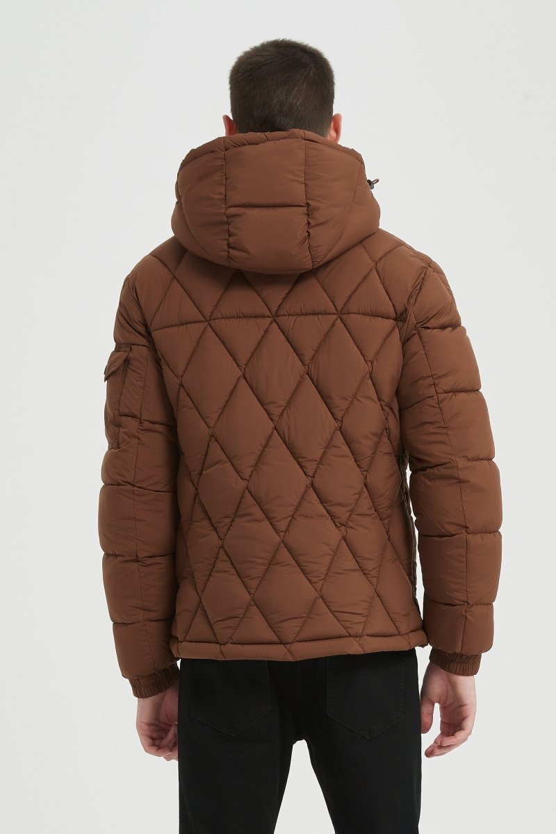 Doudoune Homme Matelassée avec Capuche Amovible ALBERT