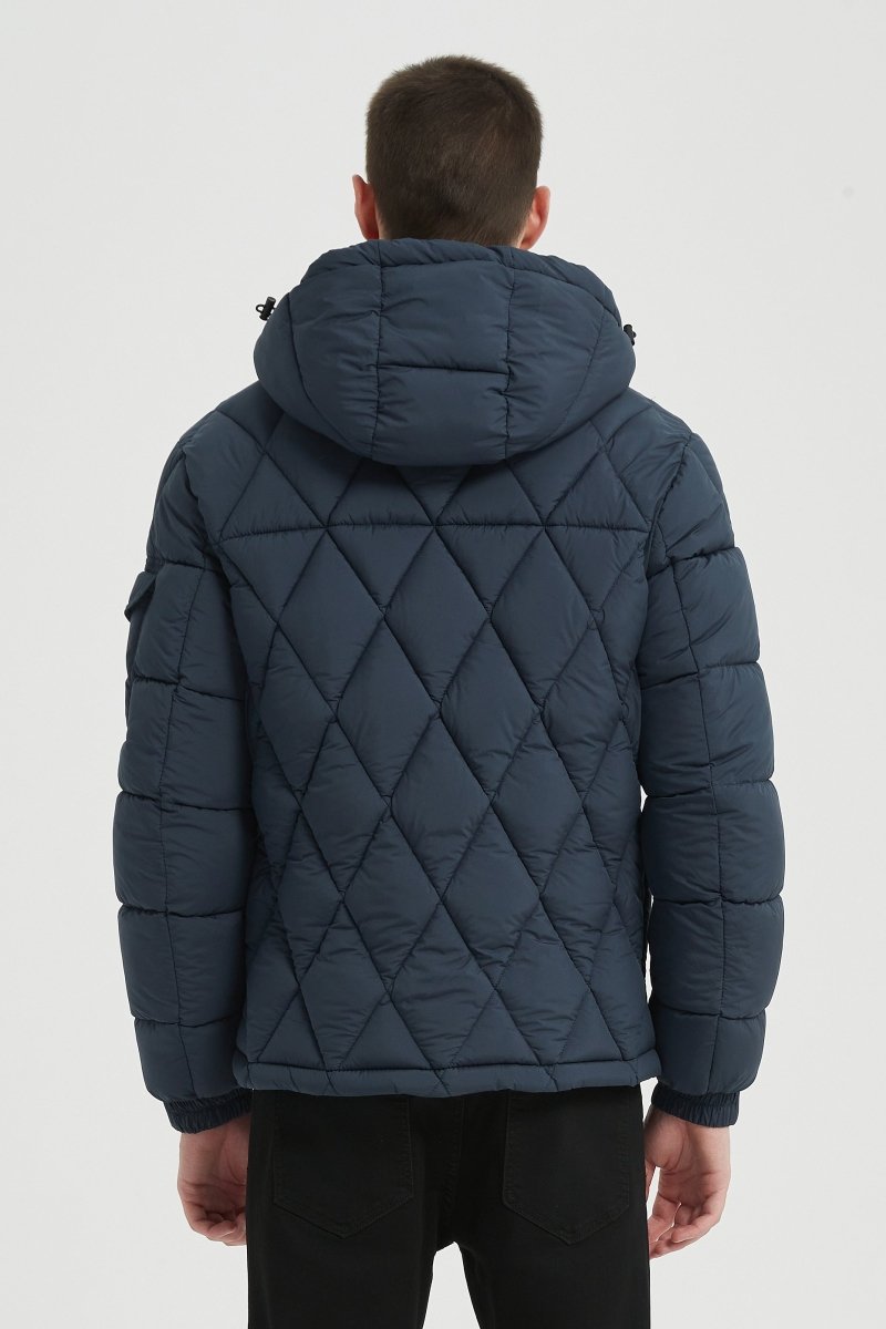 Doudoune Homme Matelassée avec Capuche Amovible ALBERT
