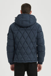 Doudoune Homme Matelassée avec Capuche Amovible ALBERT