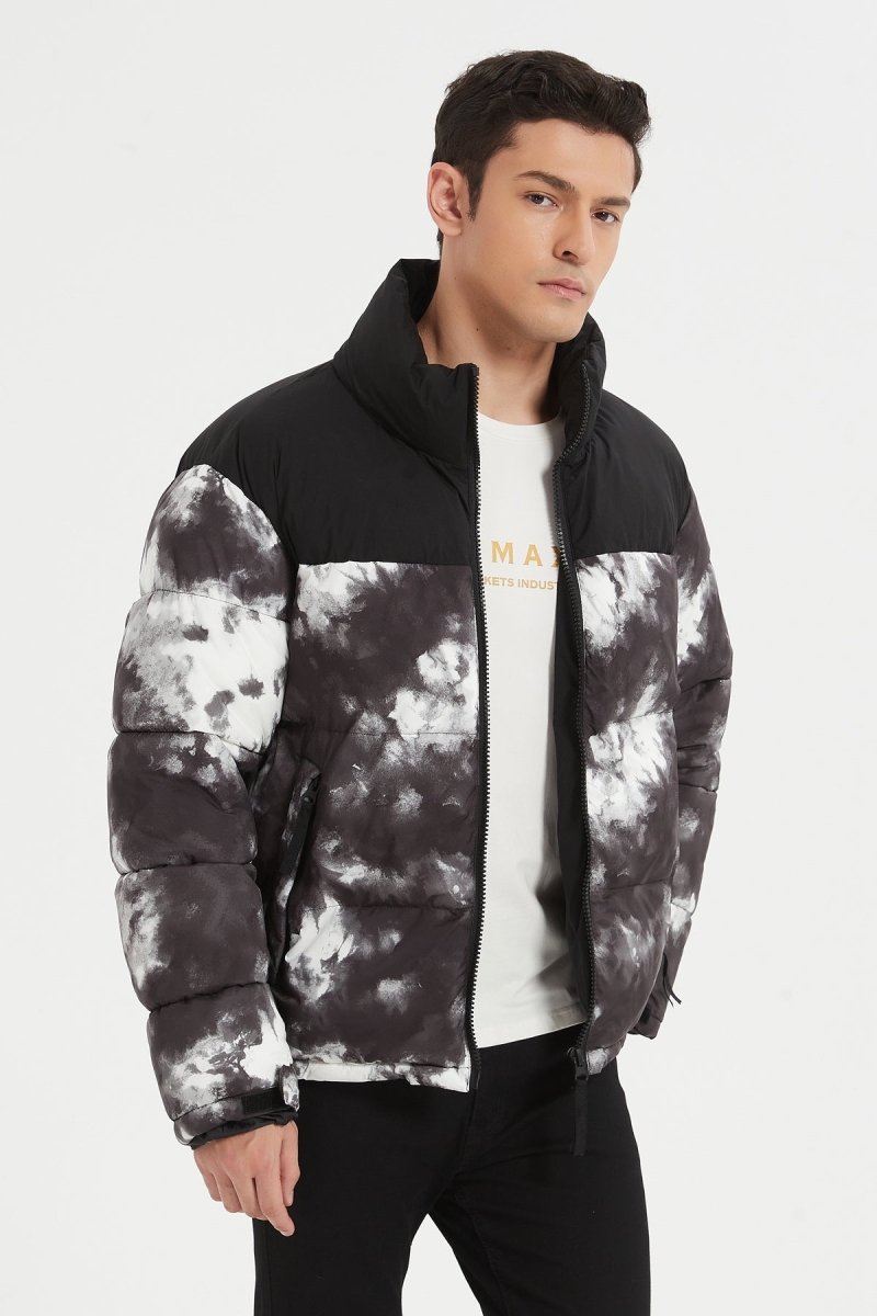 Doudoune imprimé teinture overseize MATTHEW