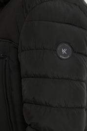 Doudoune matelassée avec capuche noir FLORENTIN