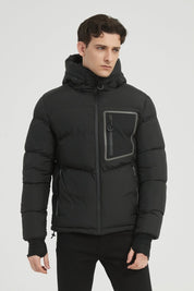 Doudoune matelassée avec poche poitrine contrastée CYRIL