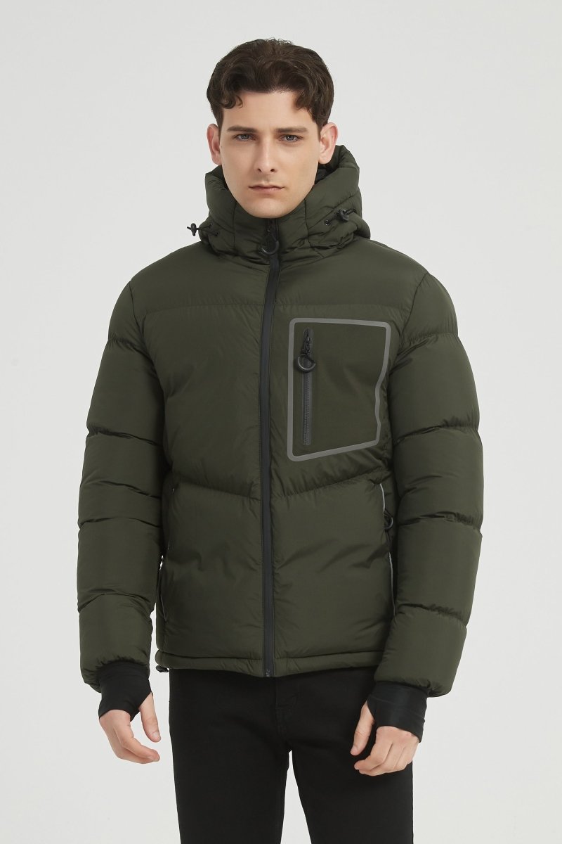 Doudoune matelassée avec poche poitrine contrastée CYRIL